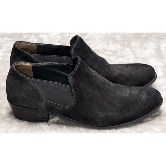 Paul Green Black Suede Chelsea Slip-on Low Ankle Boots Womens UK 5 US Size 7.5 - Picture 16 of 16